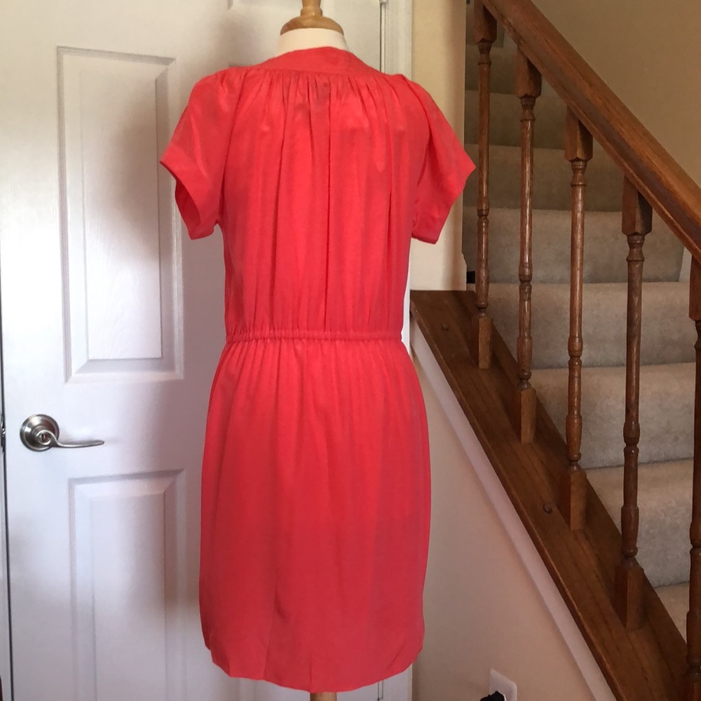 Kate spade watermelon pintuck silk dress - Picture 5 of 10
